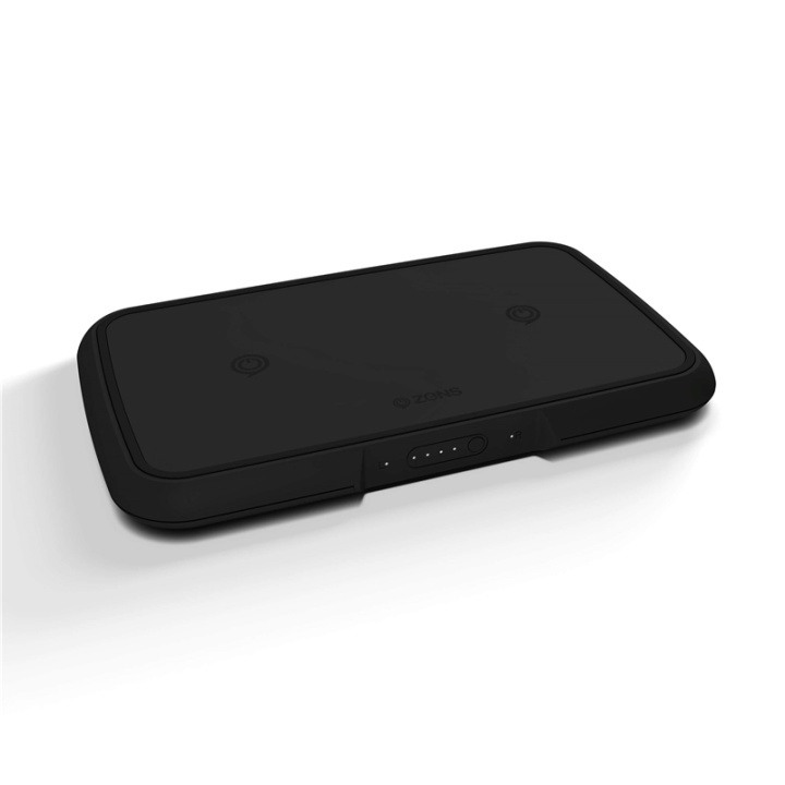Zens Dual Powerbank QI Trådlös 9000mAh Laddar och Laddas Trådlöst Svart i gruppen SMARTPHONE & SURFPLATTOR / Laddare & Kablar / Powerbanks hos TP E-commerce Nordic AB (38-72223)
