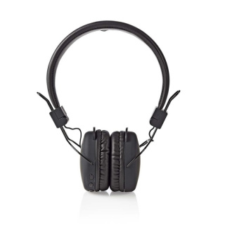 Nedis Trådlösa On-Ear hörlurar | Maximal batteritid: 15 timmar | Inbygd mikrofon | Tryck på Kontroll | Stöd för röststyrning | Volymkontroll | Svart