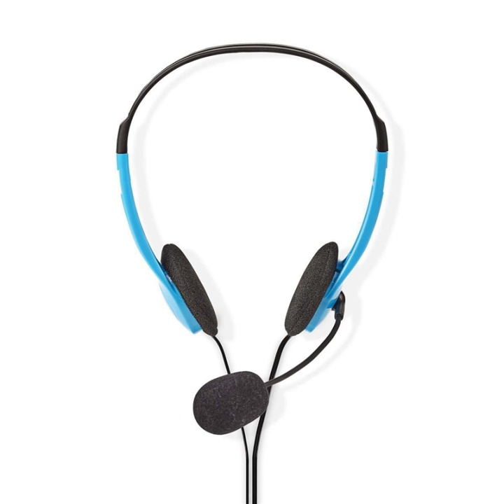 Bärbart stereo-headset blå i gruppen DATORER & KRINGUTRUSTNING / Datortillbehör / Headset hos TP E-commerce Nordic AB (38-72722)