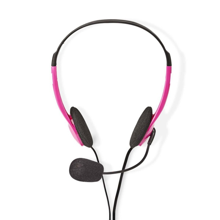 Bärbart stereo-headset rosa i gruppen DATORER & KRINGUTRUSTNING / Datortillbehör / Headset hos TP E-commerce Nordic AB (38-72724)