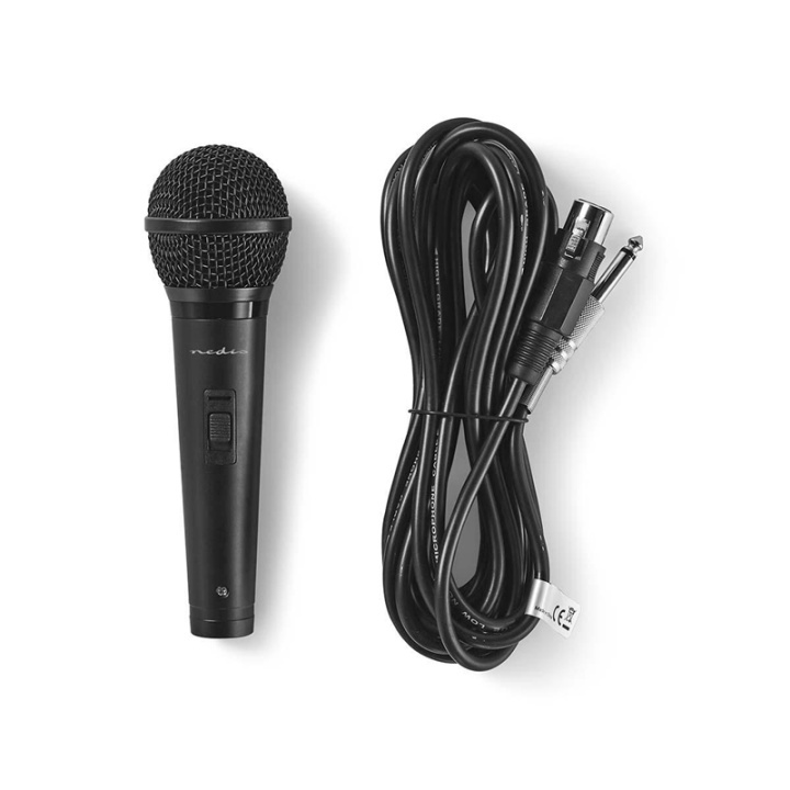 Nedis Trådad Mikrofon | Kardioid | Avtagbar kabel | 5.00 m | 80 Hz - 13 kHz | 600 Ohm | -72 dB | På / av-knapp | Resväska ingår | ABS / Aluminium | Svart i gruppen HEMELEKTRONIK / Ljud & Bild / Handhållna mikrofoner hos TP E-commerce Nordic AB (38-72740)