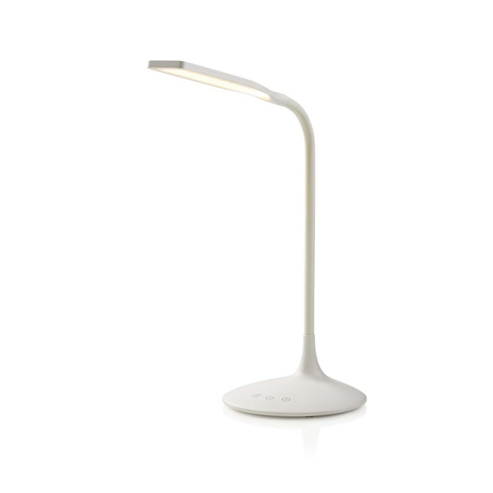 Nedis LED Bordslampa | Dimbar | 250 lm | Uppladdningsbara | Peka på funktion | Vit i gruppen HEMELEKTRONIK / Belysning / Bordslampor hos TP E-commerce Nordic AB (38-72787)