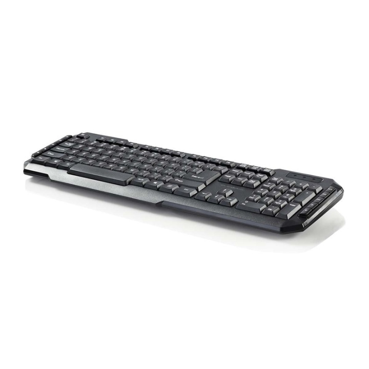 Trådbundet USB-tangentbord | Multimedieknappar | Internationell amerikanska i gruppen DATORER & KRINGUTRUSTNING / Möss & Tangentbord / Tangentbord / Trådbundna hos TP E-commerce Nordic AB (38-72896)