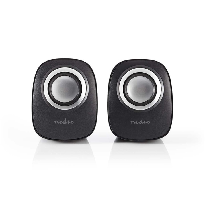 Nedis PC-högtalare | 2.0 | 12 W | 3.5 mm Hane | USB ström | Volymkontroll i gruppen DATORER & KRINGUTRUSTNING / Datortillbehör / Högtalare hos TP E-commerce Nordic AB (38-72918)