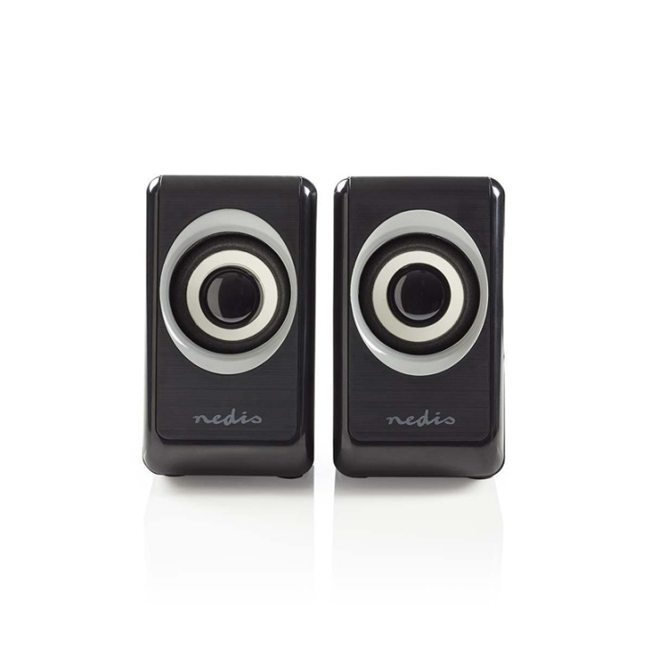 Nedis PC-högtalare | 2.0 | 18 W | 3.5 mm Hane | USB ström | Volymkontroll | Anslutningsutgång i gruppen DATORER & KRINGUTRUSTNING / Datortillbehör / Högtalare hos TP E-commerce Nordic AB (38-72919)