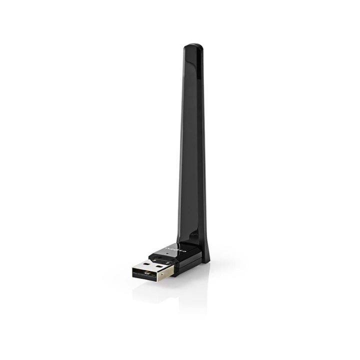 Nedis Nätverks dongle | Wi-Fi | AC600 | 2.4/5 GHz (Dual Band) | USB2.0 | Wi-Fi hastighet total: 600 Mbps | Windows 10 / Windows 7 / Windows 8 i gruppen DATORER & KRINGUTRUSTNING / Nätverk / Nätverkskort / USB Trådlösa hos TP E-commerce Nordic AB (38-72931)