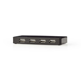 Nedis USB-hubb | USB A-Hane | USB-A Hona | 7-port port(s) | USB 2.0 | Strömadapter / USB ström | 7x USB