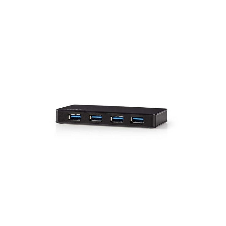 Nedis USB-hubb | USB A-Hane | 4x USB A Female | 4-Port port(s) | USB 3.2 Gen 1 | Strömadapter / USB ström | 4x USB i gruppen DATORER & KRINGUTRUSTNING / Datortillbehör / USB-hubbar hos TP E-commerce Nordic AB (38-72954)