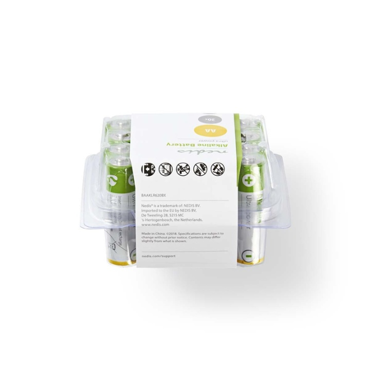 Nedis Alkaline Batteri AA | 1.5 V DC | 20-Pack i gruppen HEMELEKTRONIK / Batterier & Laddare / Batterier / AA hos TP E-commerce Nordic AB (38-72960)