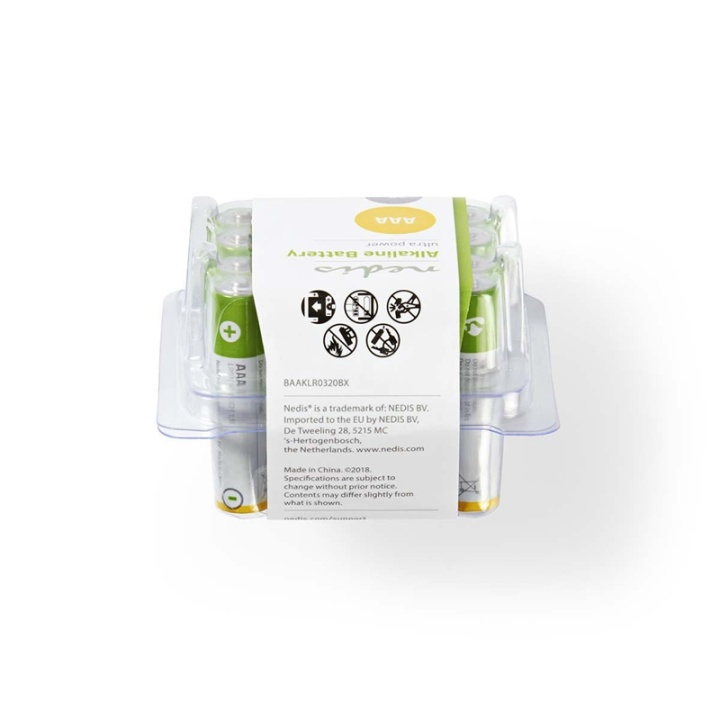 Nedis Alkaline Batteri AAA | 1.5 V DC | 20-Pack i gruppen HEMELEKTRONIK / Batterier & Laddare / Batterier / AAA hos TP E-commerce Nordic AB (38-72965)