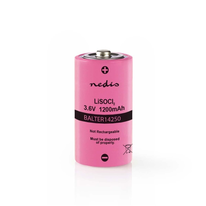 Litium-Tionylklorid-Batteri ER14250 3.6 V 1200 mAh 1-Blister i gruppen HEMELEKTRONIK / Batterier & Laddare / Batterier / Övriga hos Teknikproffset Nordic AB (38-72987)