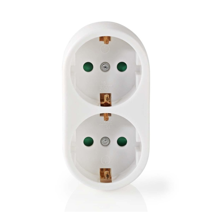 Nedis Eluttag Splitter | Typ F (CEE 7/7) | 250 V AC 50 Hz | Jordad kontakt / Typ F (CEE 7/7) | 250 V AC 50/60 Hz | 16.0 A | 3500 W | Vit i gruppen HEM, HUSHÅLL & TRÄDGÅRD / El & Belysning / Grenuttag hos TP E-commerce Nordic AB (38-73053)