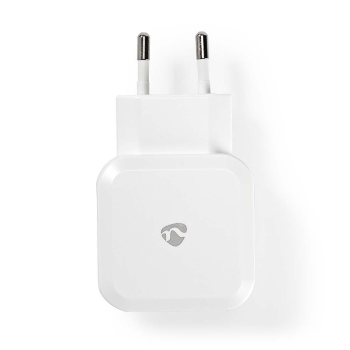 Nedis Väggladdare | 24 W | Snabbladdnings funktion | 2x 2.4 A A | Antal utgångar: 2 | 2x USB-A | Utan kabel | Single Voltage Output | Vit i gruppen SMARTPHONE & SURFPLATTOR / Laddare & Kablar / Väggladdare / Väggladdare USB hos TP E-commerce Nordic AB (38-73063)