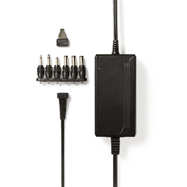 Nedis Universal nätadapter | 27 W | 3 - 12 V DC | 3.60 m | 2.25 A A | 6 plug(s) | Svart i gruppen DATORER & KRINGUTRUSTNING / Bärbara datorer & tillbehör / Datorladdare / Laddare till laptop / Universal hos TP E-commerce Nordic AB (38-73100)