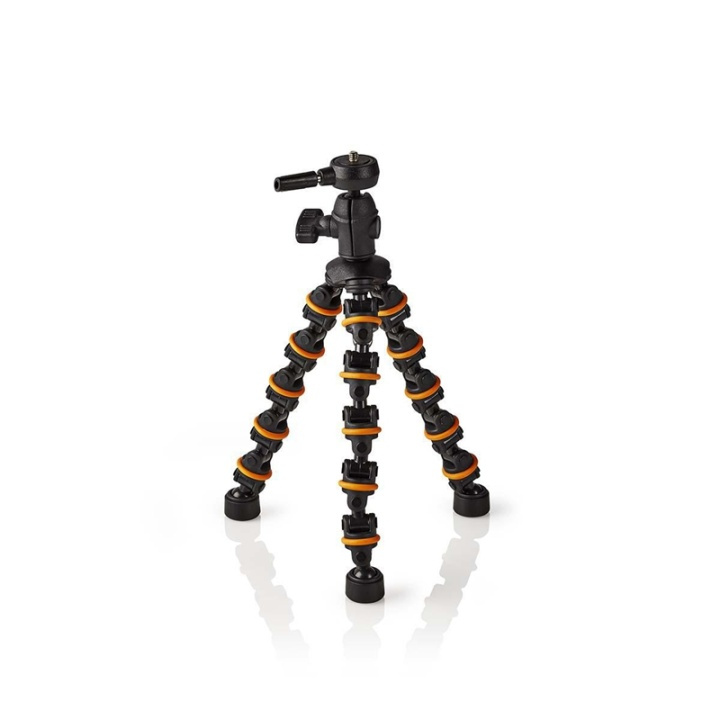 Ministativ | Max 1 kg | 28.5 cm | Flexibel | Svart/orange i gruppen HEMELEKTRONIK / Foto & Video / Fotoutrustning / Stativ hos TP E-commerce Nordic AB (38-73131)