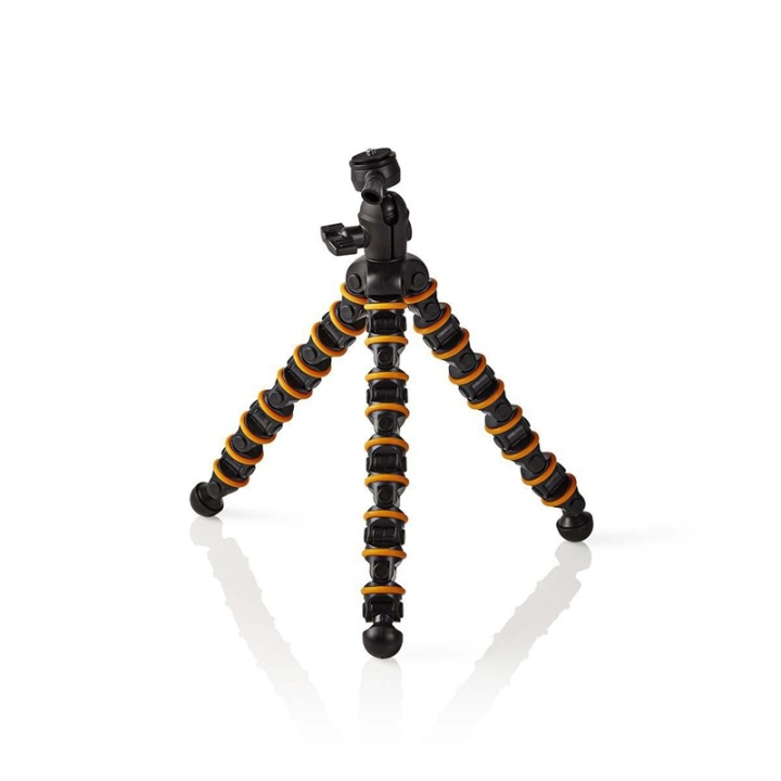 Ministativ | Max 2.5 kg | 32.5 cm | Flexibel | Svart/orange i gruppen HEMELEKTRONIK / Foto & Video / Fotoutrustning / Stativ hos TP E-commerce Nordic AB (38-73132)