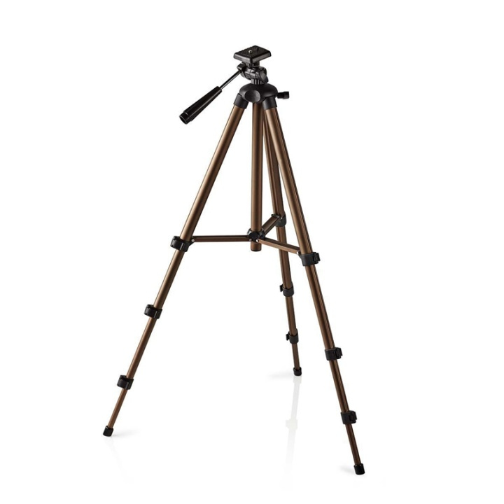 Nedis Stativ | Maximal lastkapacitet: 2.0 kg | Minsta arbetshöjd: 40.5 cm | Maximal arbetshöjd: 128.0 cm | 4 Segment | Panorera | Resväska ingår | ABS / Aluminium | Brons / Svart i gruppen HEMELEKTRONIK / Foto & Video / Fotoutrustning / Stativ hos TP E-commerce Nordic AB (38-73135)
