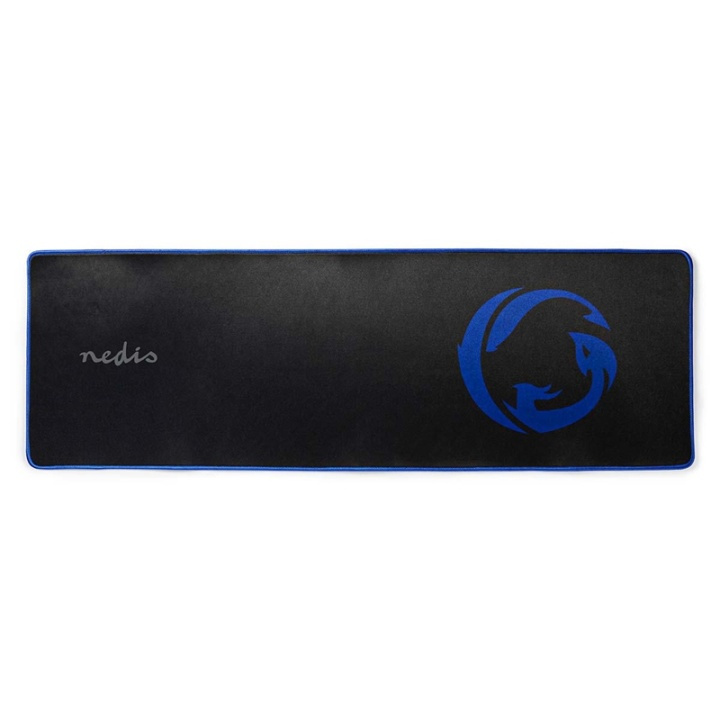 Nedis Gaming musmatta | Gummi / Mikrofiber | Svart i gruppen DATORER & KRINGUTRUSTNING / Gaming / Musmattor hos TP E-commerce Nordic AB (38-73173)