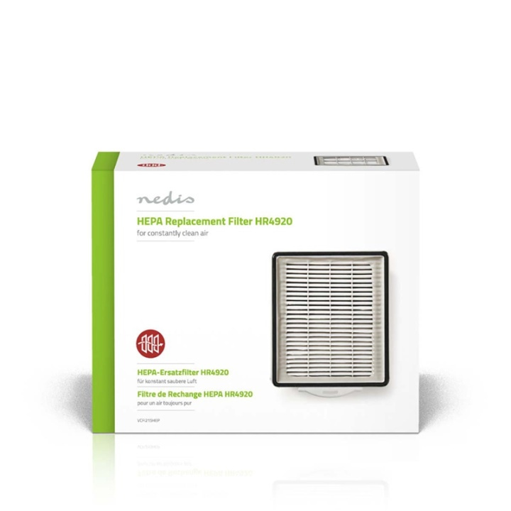 Nedis Ersättnings Active HEPA-filter | Ersättning för: Philips | Vit i gruppen HEM, HUSHÅLL & TRÄDGÅRD / Städprodukter / Dammsugare & Tillbehör / Tillbehör / Filter hos TP E-commerce Nordic AB (38-73220)