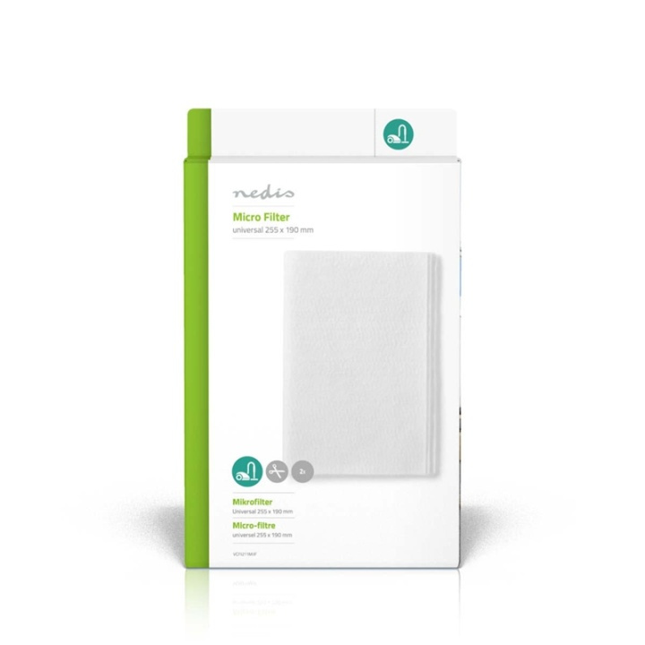 Nedis Dammsugar Micro Filter | Ersättning för: Universella | Vit i gruppen HEM, HUSHÅLL & TRÄDGÅRD / Städprodukter / Dammsugare & Tillbehör / Tillbehör / Filter hos TP E-commerce Nordic AB (38-73231)