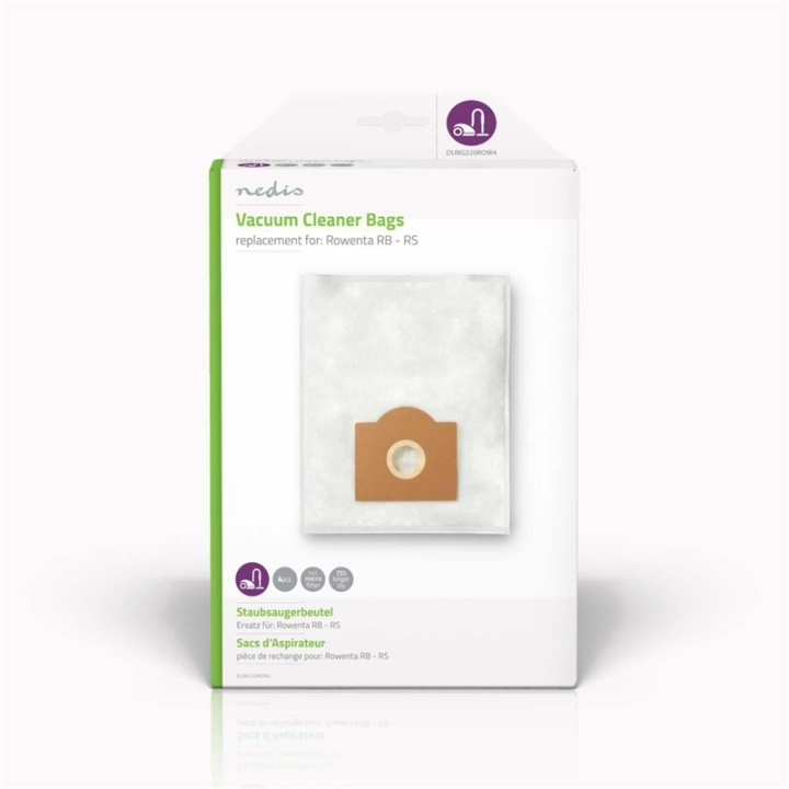 Nedis Dammsugarpåse 4 st. Syntetisk Säljs mest för: Rowenta RB - RS Vit | HEM, HUSHÅLL & TRÄDGÅRD - Städprodukter - Dammsugare & Tillbehör - Tillbehör - Dammsugarpåsar | GameStuff