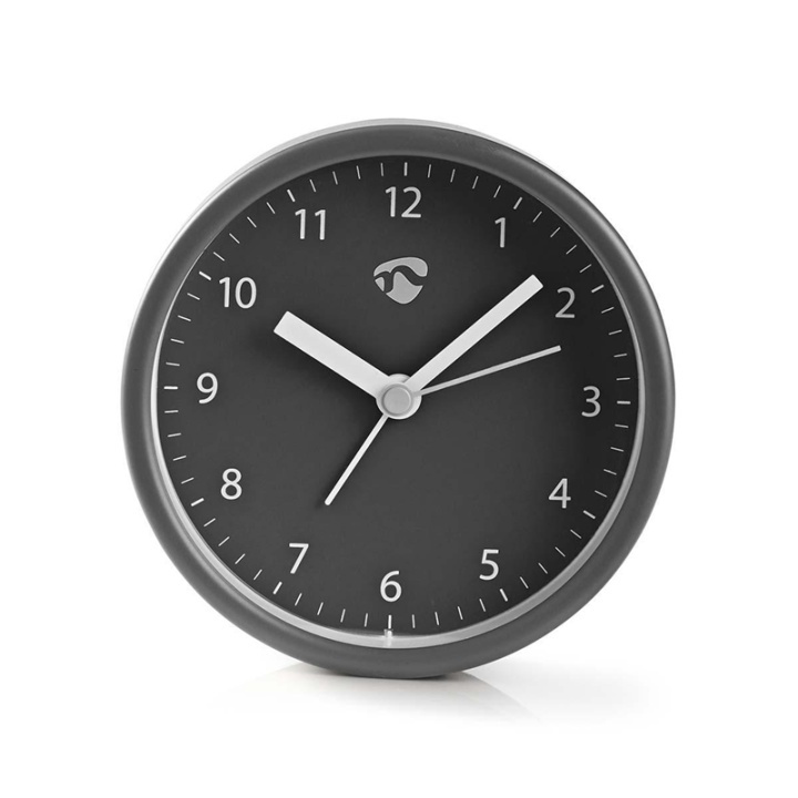 Nedis Analog skrivbords alarmklocka | Snooze-funktion | Grå i gruppen HEM, HUSHÅLL & TRÄDGÅRD / Väggklockor & Räkneverk / Väckarklockor hos TP E-commerce Nordic AB (38-73400)