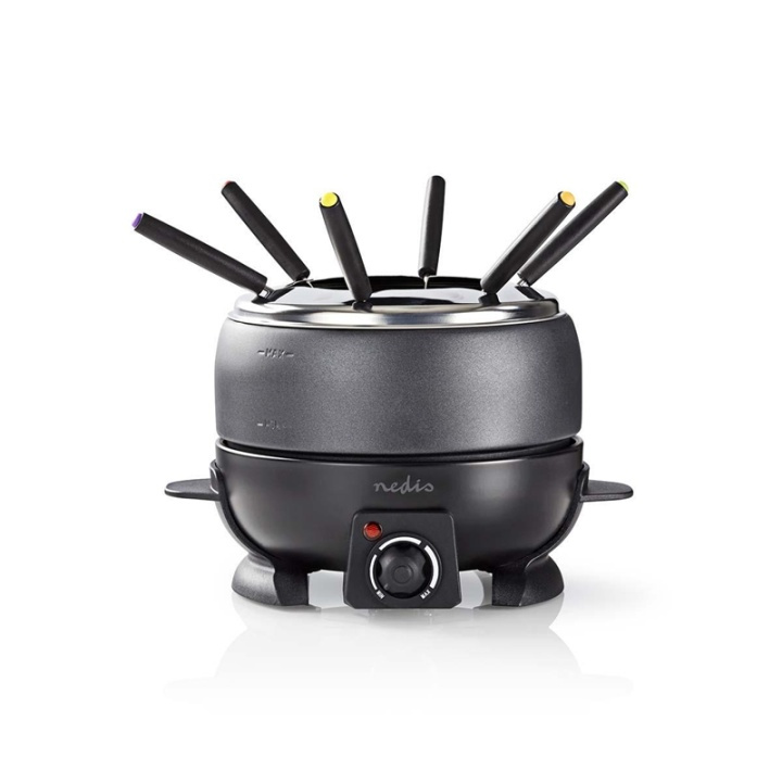 Nedis Fondue set | 6 Personer | 2.3 l | Justerbar temperaturkontroll | 800 W | Touch Handtag | Anti-halk botten | Överhettningsskydd i gruppen HEM, HUSHÅLL & TRÄDGÅRD / Hushållsmaskiner / Fondue hos TP E-commerce Nordic AB (38-73422)
