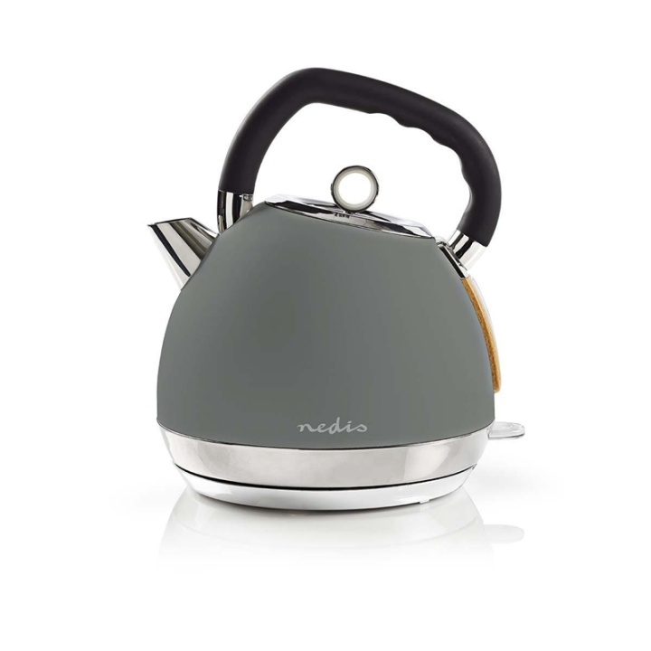 Nedis Vatten kokare | 1.8 l | Soft-Touch | Grå | Roterbar 360 grader | Dolt värmeelement | Strix® kontroll | Koka-tort funktion i gruppen HEM, HUSHÅLL & TRÄDGÅRD / Hushållsmaskiner / Vatten & Juice / Vattenkokare hos TP E-commerce Nordic AB (38-73471)