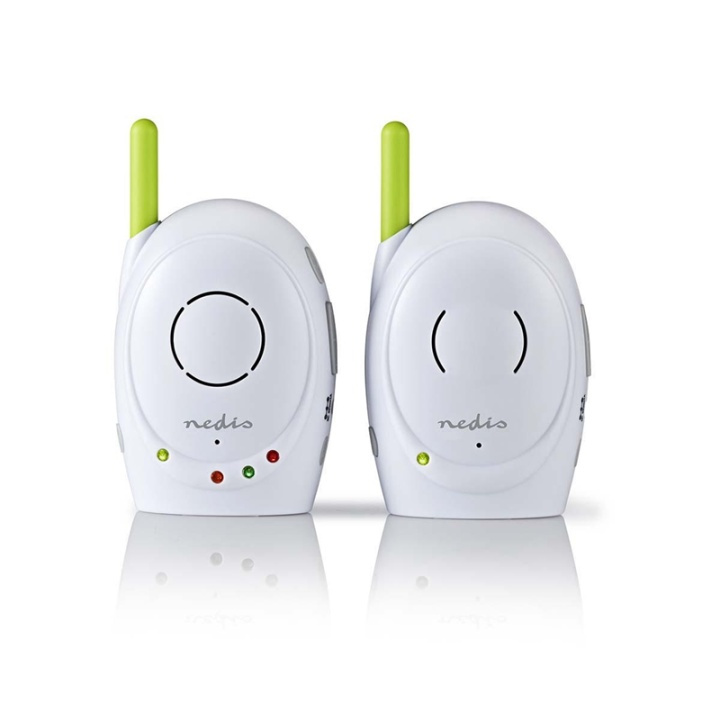 Nedis Babyvakt | FHSS (Frequency-Hopping Spread Spectrum) | Med talk back funktion | Räckvidd: 300 m | Batteridriven / Strömadapter | Grön / Vit i gruppen LEKSAKER, BARN- & BABYPRODUKTER / Barnsäkerhet / Babyvakt hos TP E-commerce Nordic AB (38-73489)