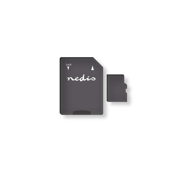 Nedis microSD-minneskort | microSDXC | 64 GB | Skrivhastighet: 90 MB/s | Läshastighet: 45 MB/s | UHS-I | SD-adapter ingår i gruppen HEMELEKTRONIK / Lagringsmedia / Minneskort / Micro SD/HC/XC hos TP E-commerce Nordic AB (38-73527)