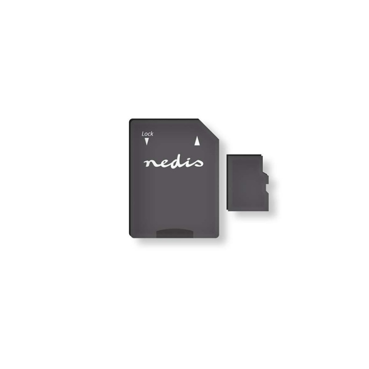 Nedis microSD-minneskort | microSDHC | 32 GB | Skrivhastighet: 90 MB/s | Läshastighet: 45 MB/s | UHS-I | SD-adapter ingår i gruppen HEMELEKTRONIK / Lagringsmedia / Minneskort / Micro SD/HC/XC hos TP E-commerce Nordic AB (38-73529)