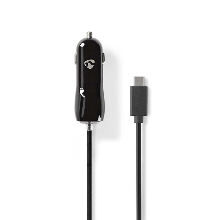 Billaddare | 3.0 A | Fast kabel | USB-CT | Svart i gruppen SMARTPHONE & SURFPLATTOR / Laddare & Kablar / Billaddare / Billaddare Typ C hos TP E-commerce Nordic AB (38-73544)