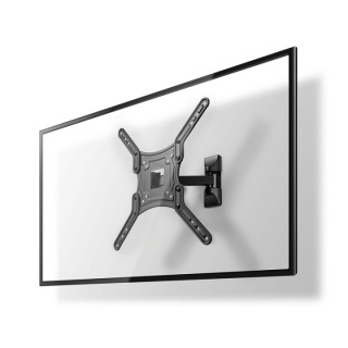 Nedis Tilt och vridbart TV väggfäste | 23 - 55 " | Maximal skärmvikt som stöds: 30 kg | Går att tilta | Roterbar | Minsta väggdistans: 67 mm | Maximalt väggavstånd: 197 mm | 2 Ledpunkt(er) | ABS / Stål | Svart