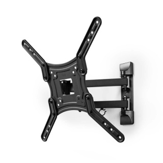 Nedis Tilt och vridbart TV väggfäste | 23 - 55 " | Maximal skärmvikt som stöds: 30 kg | Går att tilta | Roterbar | Minsta väggdistans: 70 mm | Maximalt väggavstånd: 400 mm | 3 Ledpunkt(er) | ABS / Stål | Svart