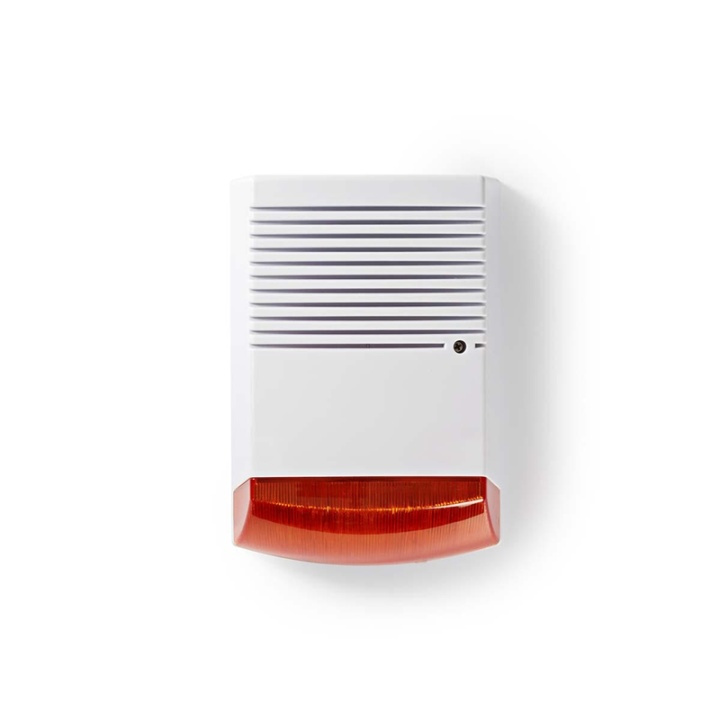 Nedis Dummy Säkerhets siren | IP44 | Batteridriven | Utomhus | Orange / Vit i gruppen HEM, HUSHÅLL & TRÄDGÅRD / Larm & Säkerhet / Övriga larm hos TP E-commerce Nordic AB (38-73688)
