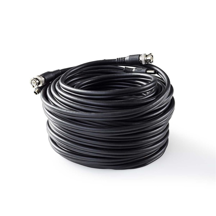 Nedis CCTV kamerakabel | BNC / DC | 20.0 m | Rund | PVC | Svart | Presentbox i gruppen HEMELEKTRONIK / Ljud & Bild / TV & Tillbehör / Antenner & Tillbehör hos TP E-commerce Nordic AB (38-73695)