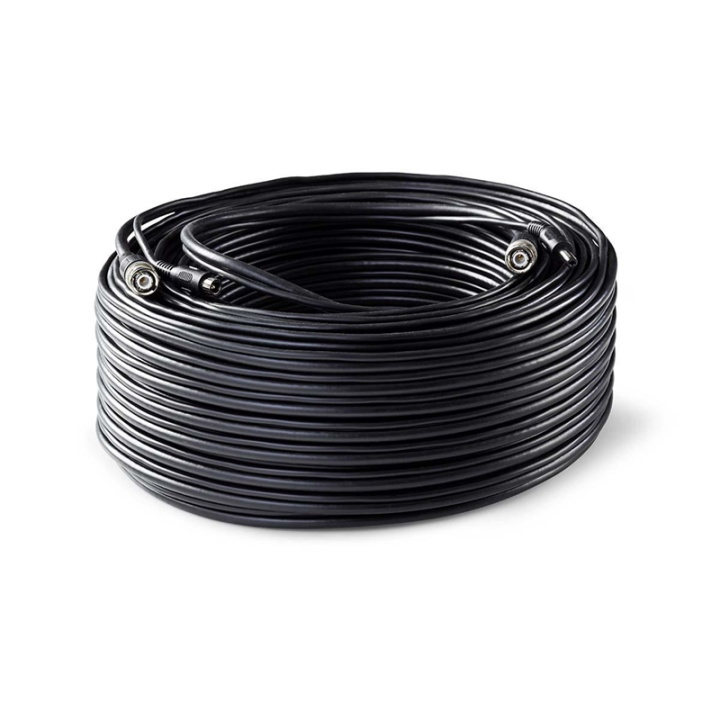 Nedis CCTV kamerakabel | BNC / DC | 50.0 m | Rund | PVC | Svart | Presentbox i gruppen HEMELEKTRONIK / Ljud & Bild / TV & Tillbehör / Antenner & Tillbehör hos TP E-commerce Nordic AB (38-73699)