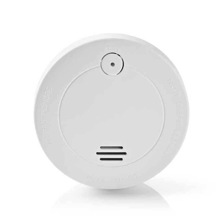 Nedis Röklarm | Batteridriven | Batterilängd upp till: 1 år | EN 14604 | Med testknapp | 85 dB | ABS | Vit i gruppen HEM, HUSHÅLL & TRÄDGÅRD / Larm & Säkerhet / Brand, rök, gas / Brandvarnare hos TP E-commerce Nordic AB (38-73731)
