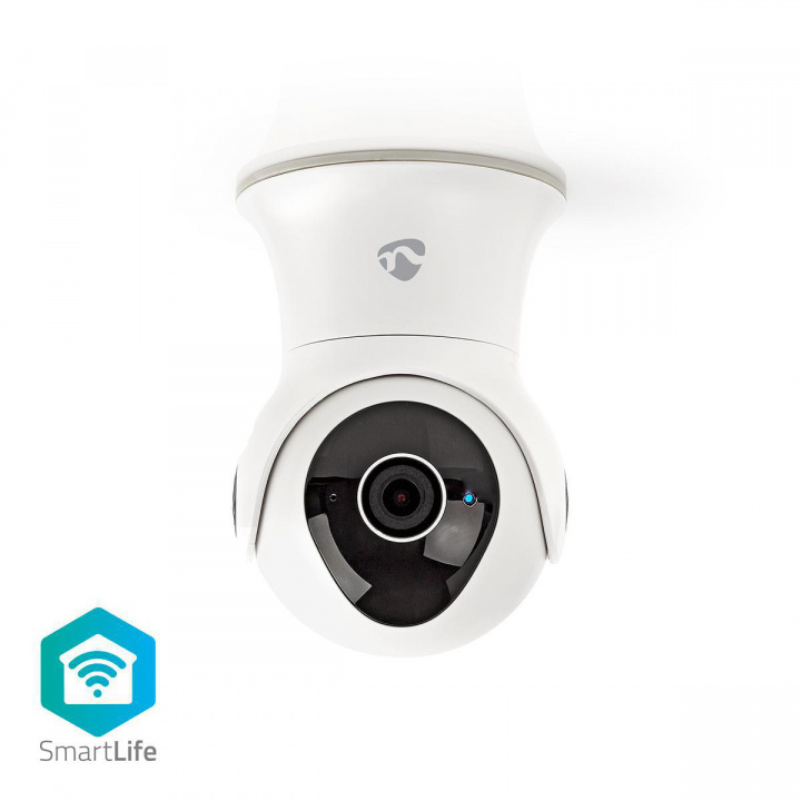 Nedis Smartlife IP-kamera för utomshusbruk | Wi-Fi | Full HD 1080p | IP65 | Cloud / Internt 16 GB | 12 VDC | Med rörelsesensor | Nattsikt | Android™ / IOS | Vit i gruppen HEM, HUSHÅLL & TRÄDGÅRD / Larm & Säkerhet / Övervakningskameror / Digitalt (Nätverk) / Utomhuskameror hos TP E-commerce Nordic AB (38-73756)