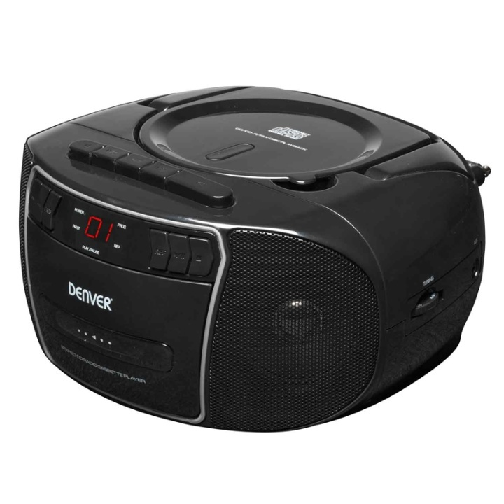 Denver Boombox med FM/CD/KASSETT i gruppen HEMELEKTRONIK / Ljud & Bild / Hemmabio, HiFi & Bärbart / Bärbar musikspelare / CD-spelare hos TP E-commerce Nordic AB (38-74091)