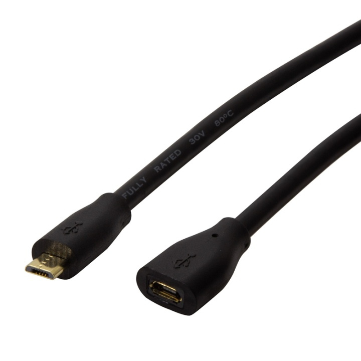 LogiLink Förlängningskabel MicroUSB 3m i gruppen DATORER & KRINGUTRUSTNING / Datorkablar / USB-kablar / Micro-USB / Kablar hos TP E-commerce Nordic AB (38-74237)