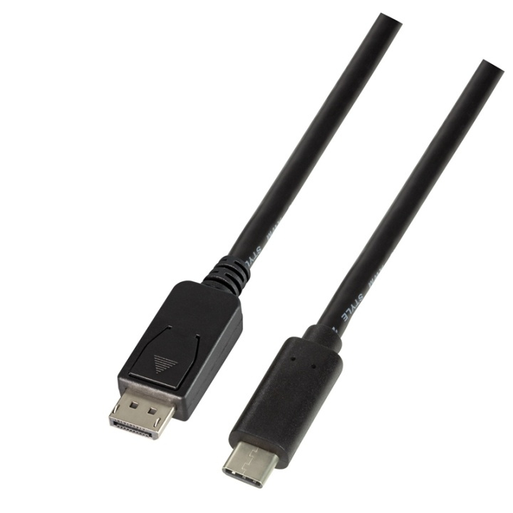 LogiLink USB-C -> DisplayPort 1.2 1,8m i gruppen DATORER & KRINGUTRUSTNING / Datorkablar / DisplayPort / Kablar hos TP E-commerce Nordic AB (38-74256)