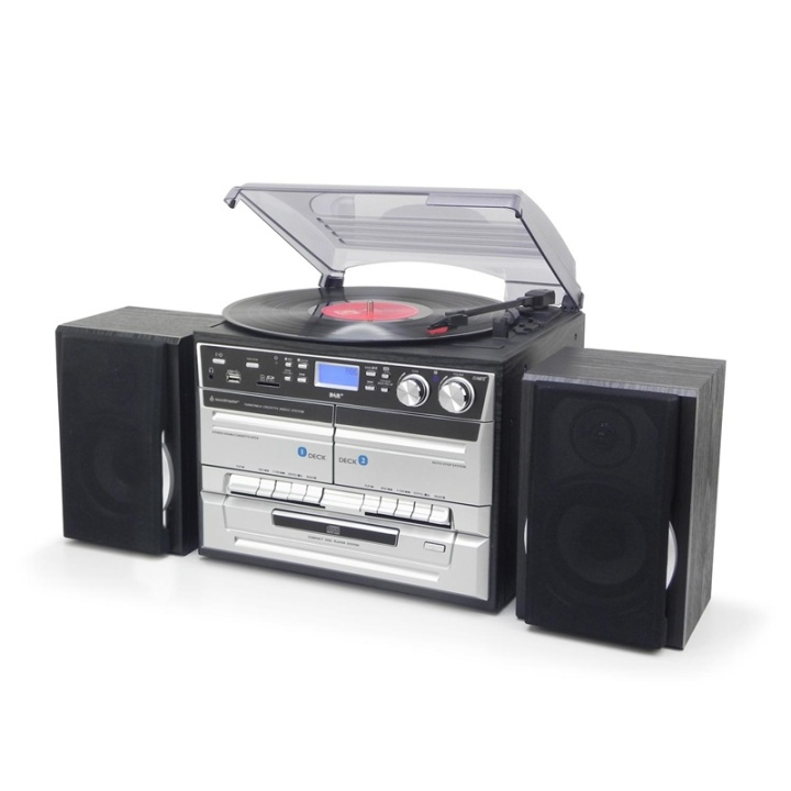 Soundmaster Stereo CD/Vinyl/Tape/Bluetooth i gruppen HEMELEKTRONIK / Ljud & Bild / Hemmabio, HiFi & Bärbart / Kompaktstereo & Skivspelare hos TP E-commerce Nordic AB (38-74366)