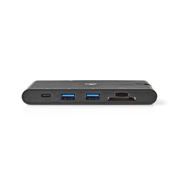 Dockningsstation | USB typ C | 2x USB-C/2x USB 3.0/VGA/HDMI/Kortläsare/Gigabit E i gruppen DATORER & KRINGUTRUSTNING / Bärbara datorer & tillbehör / Dockningsstation hos TP E-commerce Nordic AB (38-74432)