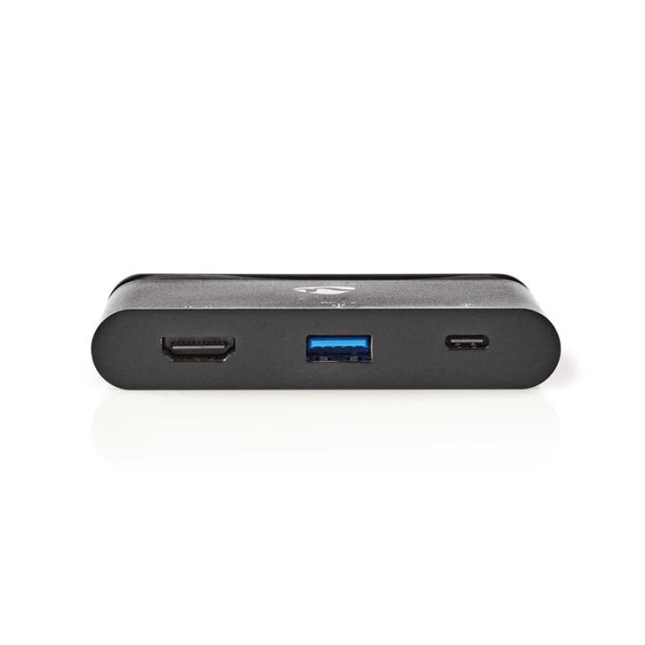 Datorhubb | USB typ C | USB-C/USB 3.0/HDMI i gruppen DATORER & KRINGUTRUSTNING / Datortillbehör / USB-hubbar hos TP E-commerce Nordic AB (38-74445)