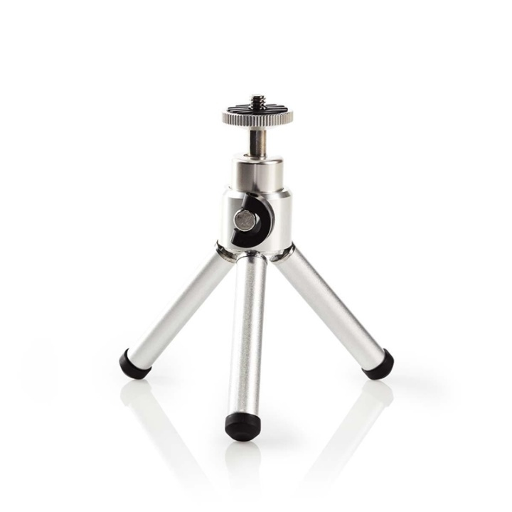 Nedis Stativ | Maximal lastkapacitet: 0.8 kg | Minsta arbetshöjd: 11 cm | Maximal arbetshöjd: 14.5 cm | 1 Segment | Bollhuvud | Resväska ingår | ABS / Stål | Silver i gruppen HEMELEKTRONIK / Foto & Video / Fotoutrustning / Stativ hos TP E-commerce Nordic AB (38-74536)