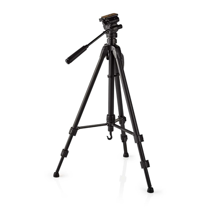 Nedis Stativ | Maximal lastkapacitet: 3.0 kg | Minsta arbetshöjd: 60.0 cm | Maximal arbetshöjd: 165.0 cm | 3 Segment | Pan & Tilt | Resväska ingår | Självjusterande fötter | ABS / Aluminium | Svart i gruppen HEMELEKTRONIK / Foto & Video / Fotoutrustning / Stativ hos TP E-commerce Nordic AB (38-74543)