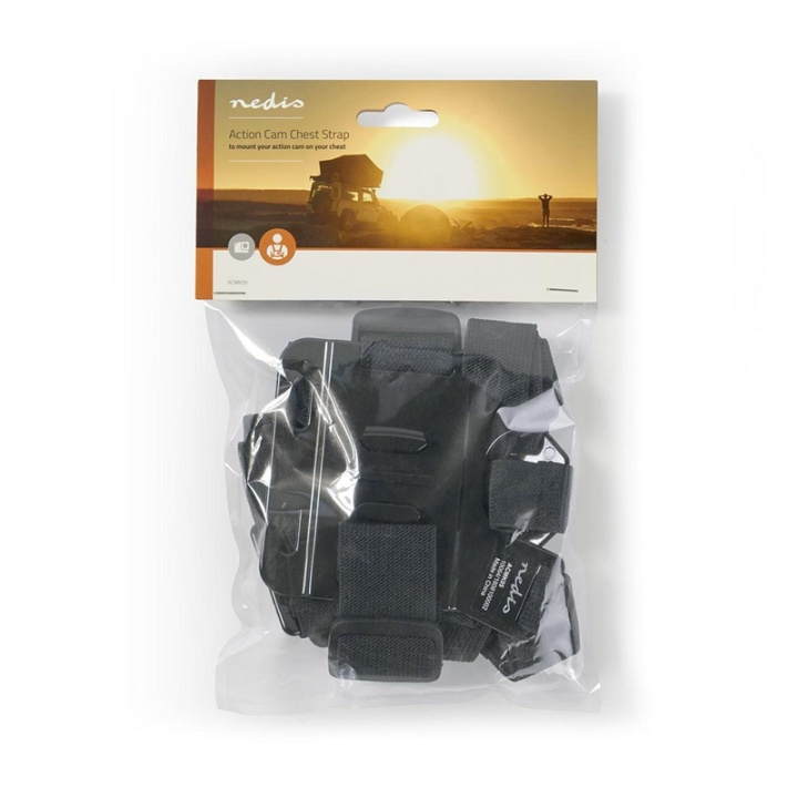 Nedis Action Kamera Fäste | Bröst | Svart i gruppen SPORT, FRITID & HOBBY / Actionkameror & Tillbehör / Tillbehör till actionkameror hos TP E-commerce Nordic AB (38-74549)