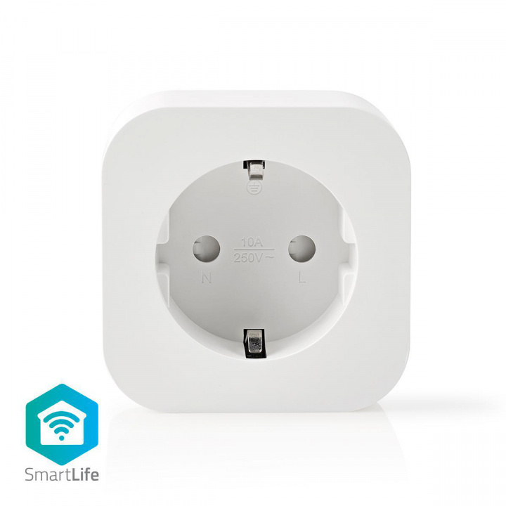 Nedis Smartlife Smart Plug | Wi-Fi | 2500 W | Jordad kontakt / Typ F (CEE 7/7) | -10 - 45 °C | Android™ / IOS | Vit i gruppen HEM, HUSHÅLL & TRÄDGÅRD / Smarta hem / Smart plugs hos TP E-commerce Nordic AB (38-74600)