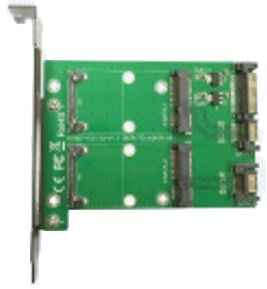 Dual mSATA till dual SATA Expansionskort, PCIe-kort, 22pin SATA, grön i gruppen DATORER & KRINGUTRUSTNING / Nätverk / Nätverkskort / PCI Express hos TP E-commerce Nordic AB (38-74766)